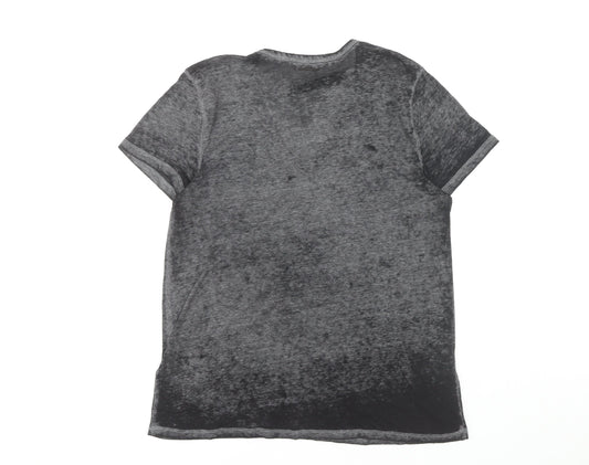 Hollister Women's Black T-Shirt V-Neck California M