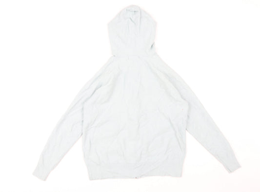 Marks & Spencer Women's Blue Hoodie, Size S, Full Zip