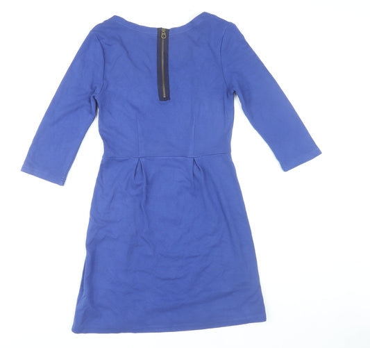 Joules Women's Blue 3/4 Sleeve Dress Size 8