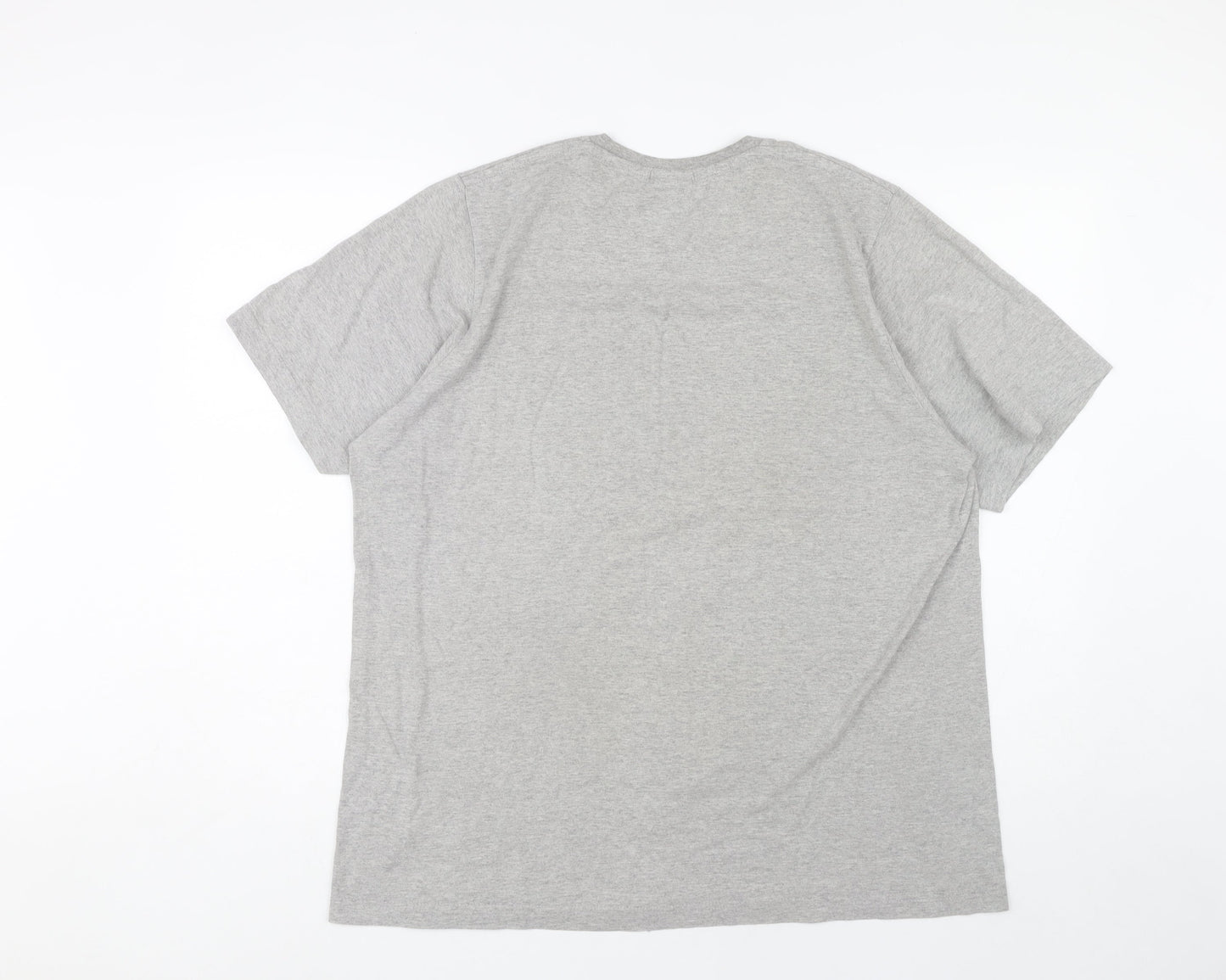Adidas Men's Grey Logo T-Shirt L Sports Jersey