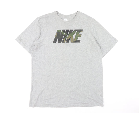 Mens UK Size XL Nike Grey Cotton T-Shirt