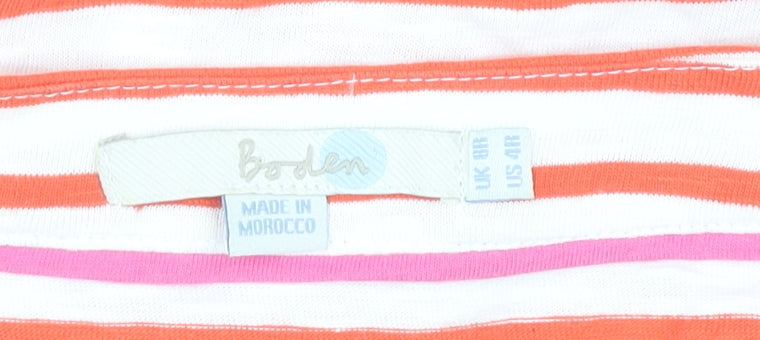 Boden Women's Multicoloured Striped Dress Size 8