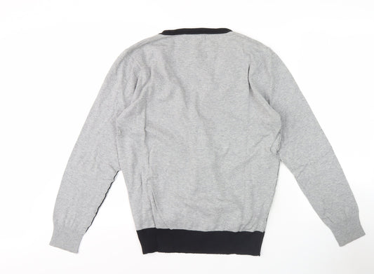 Zara Youth Boys Grey Cardigan, L Size, Cotton Blend
