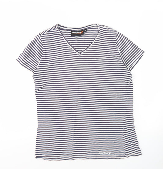 Peter Storm Women's Striped V-Neck T-Shirt, Size 12
