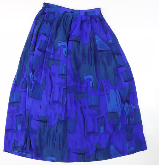 Nightingales Women's Multicoloured Midi Pleated Skirt