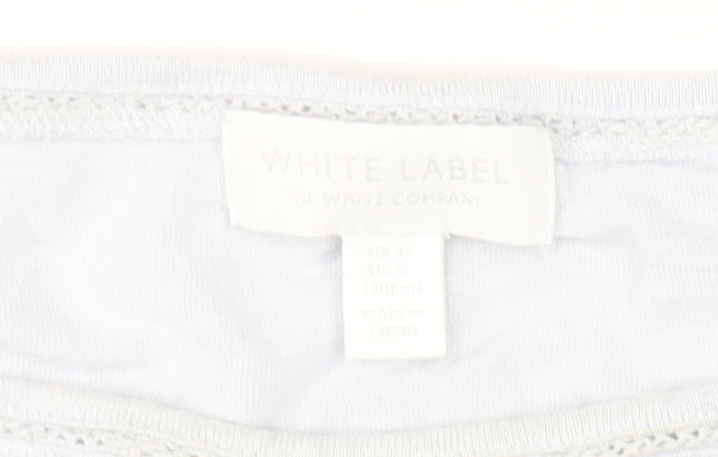 The White Company Women's White Linen Top Size 12