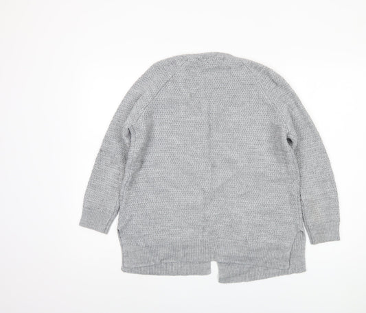 Fat Face Women's Grey V-Neck Cardigan UK 10