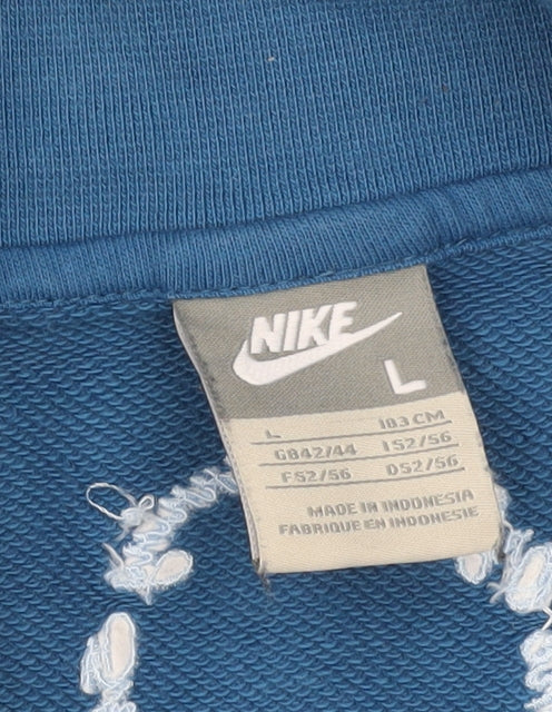 Nike Men's Blue Basic Jacket L Full Zip