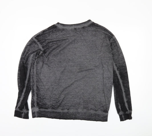 Womens UK S Regular Hollister Grey Pullover Sweatshirt