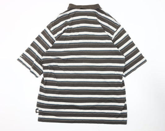 Nike Men's Multicoloured XL Striped Polo Shirt