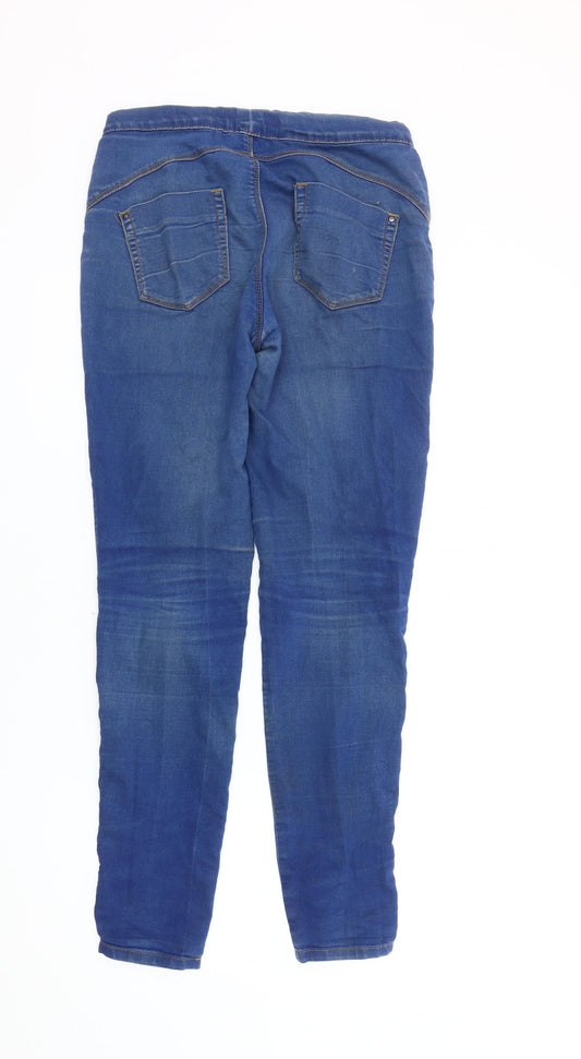 Denim Co Women's Blue Skinny Jeans Size 10