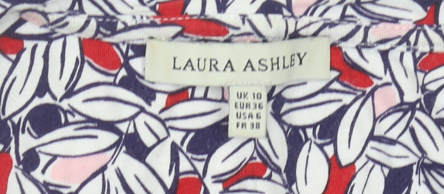 Laura Ashley Women's Multicoloured Floral T-Shirt, Size 10