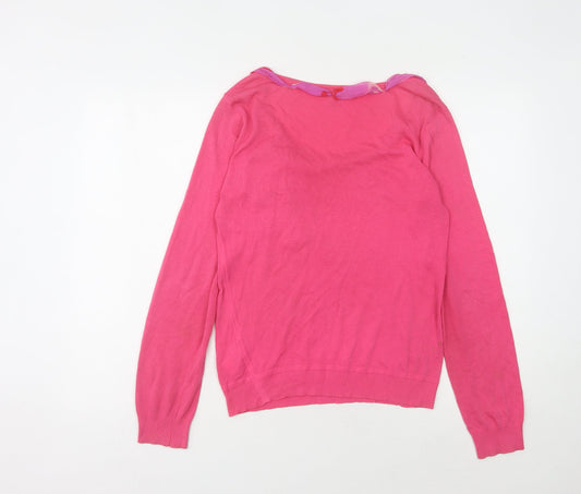 Armani Jeans Women Pink 16 Pullover Jumper Bow