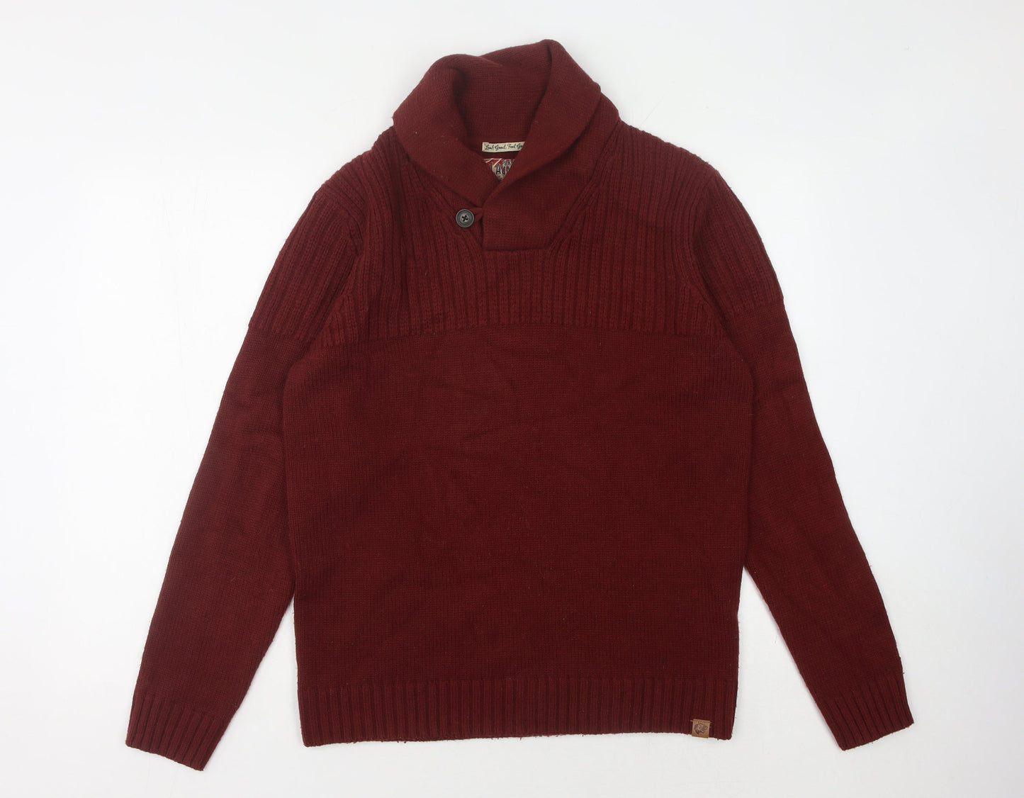 Tokyo Laundry Men's Red Pullover Jumper Size M