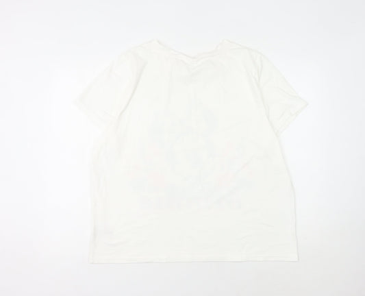 Disney Women's White Minnie Mouse T-Shirt Size 18