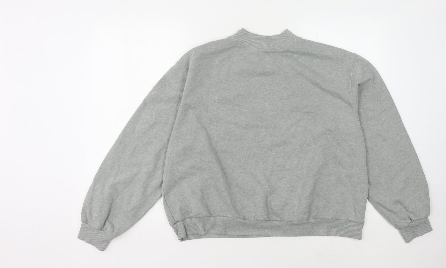 Hollister Grey Graphic Print Sweatshirt M Unisex