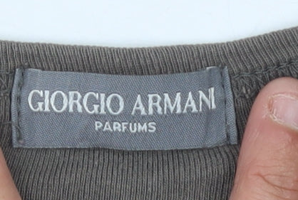 Giorgio Armani Men's Grey XL Cotton T-Shirt