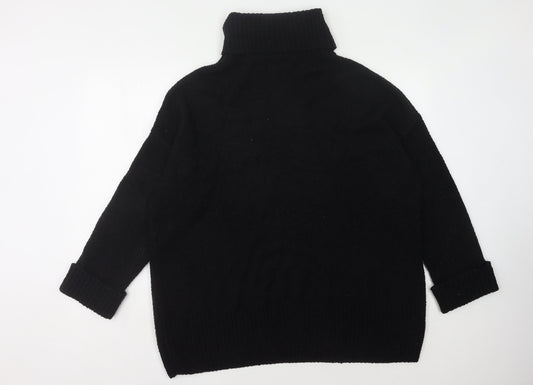 Firetrap Women's Black Roll Neck Jumper Size 10