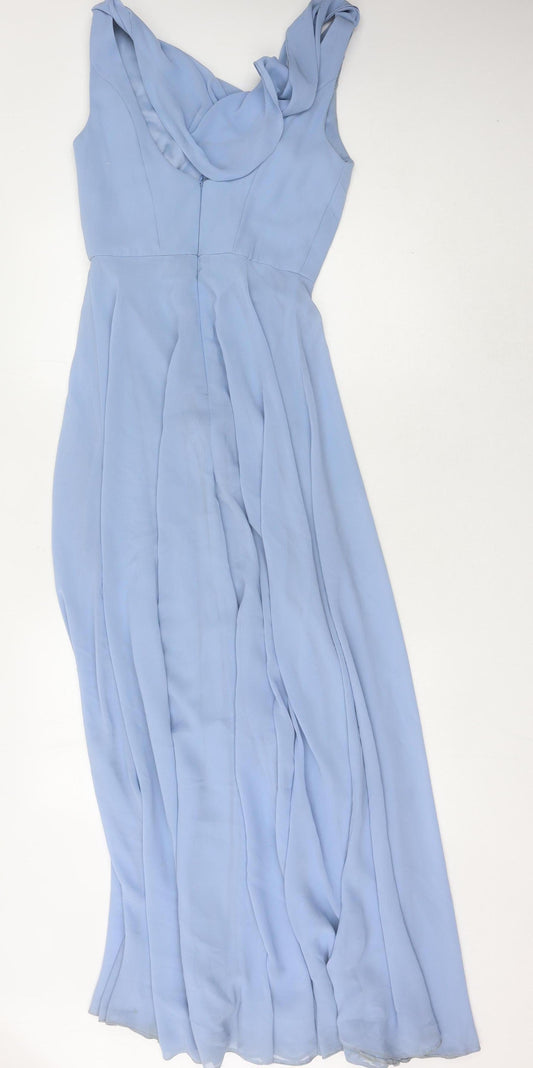 Infinite by WED2B Women's Blue Maxi Dress - Size 8