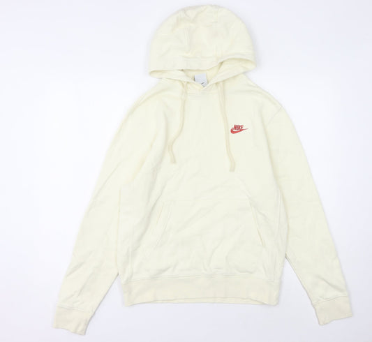 Womens UK S Relaxed Nike Ivory Pullover Hoodie