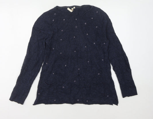 White Stuff Women's Blue Pullover Jumper Size 10