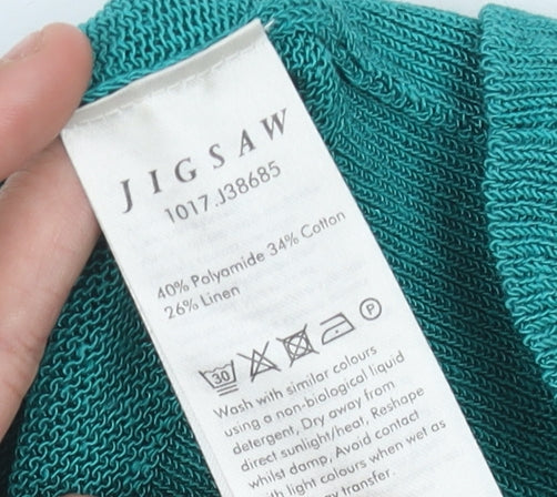 Jigsaw Women's Green Sleeveless Tank Top S