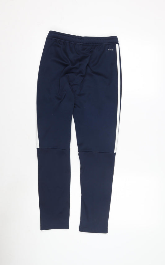 Adidas Boys' Blue Track Pants - Size 12, Sports Ready