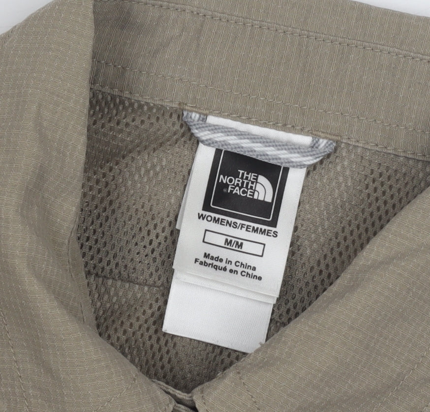 The North Face Women's Beige Button-Up Shirt M
