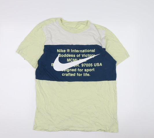 Mens UK Size S Nike Multicoloured Cotton T-Shirt
