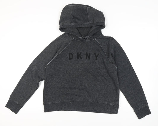 DKNY Grey Women's Pullover Hoodie, Size S