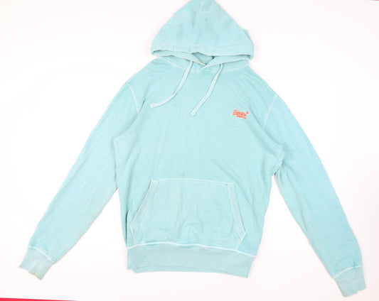 Superdry Blue Men's Pullover Hoodie L