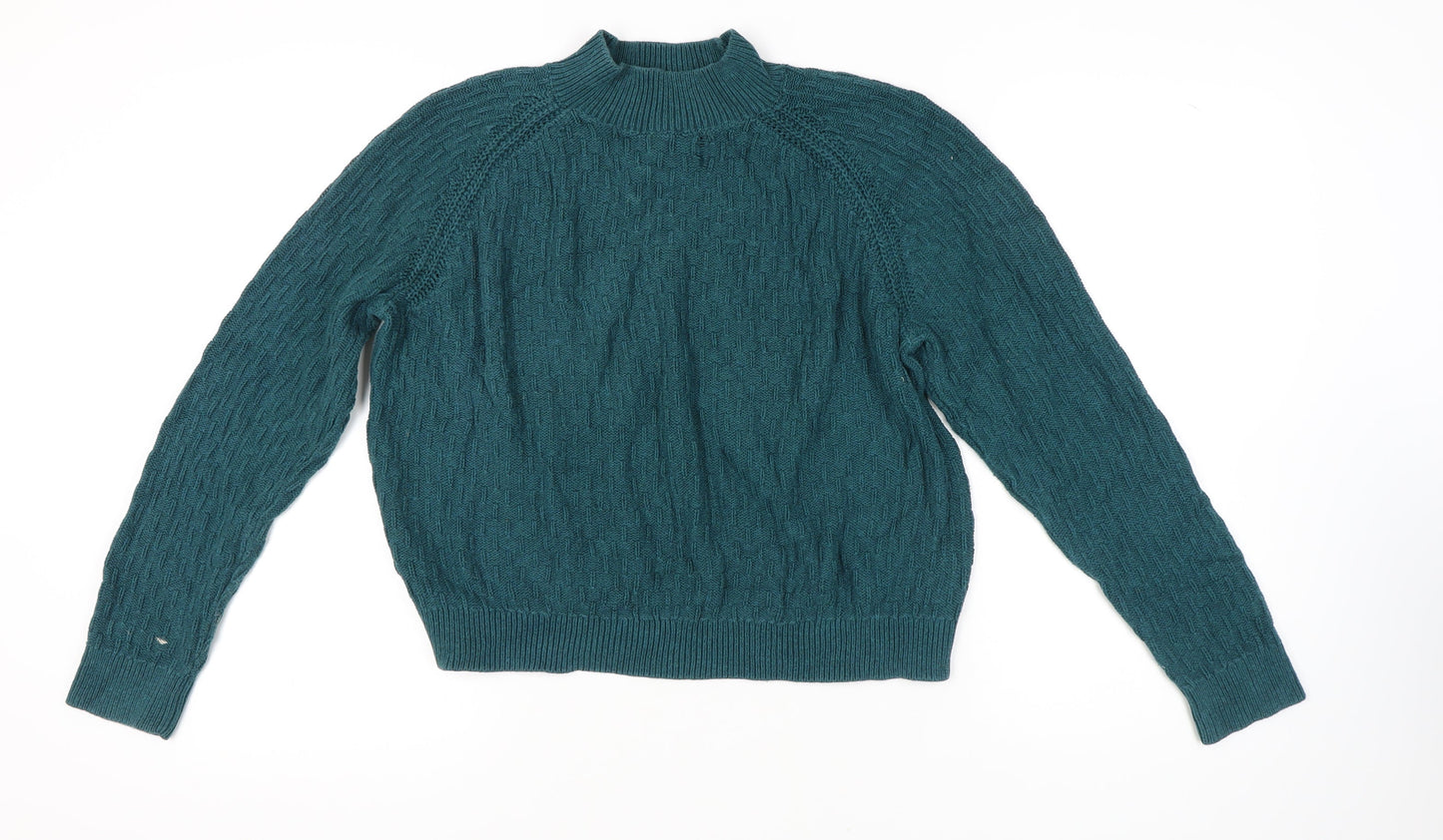 Fat Face Women’s Green Cotton Pullover Jumper Size 14