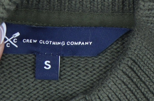 Crew Clothing Men's Green Cardigan, Size S, Cotton