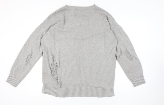 New Look Men's Grey Pullover Jumper XL Knit