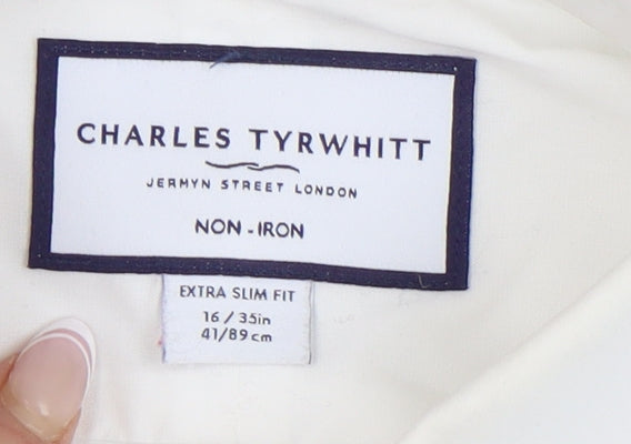 Charles Tyrwhitt Men's White Dress Shirt Extra-Slim Fit