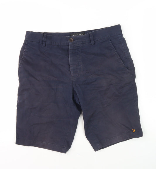 Farah Men's Blue Chino Shorts, Size 30