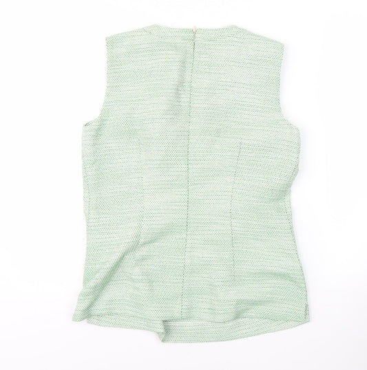 Womens UK Size 12 Kew 159 Green Acrylic Blend Blouse