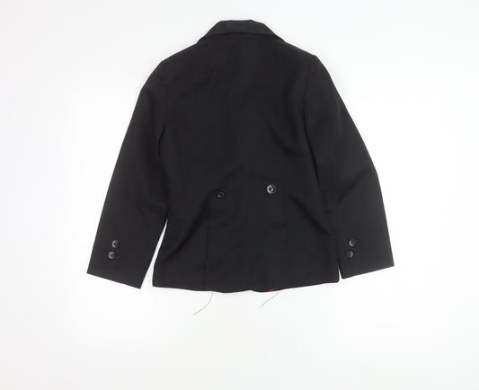Red Horse Girls Black Polyester Jacket Size 10