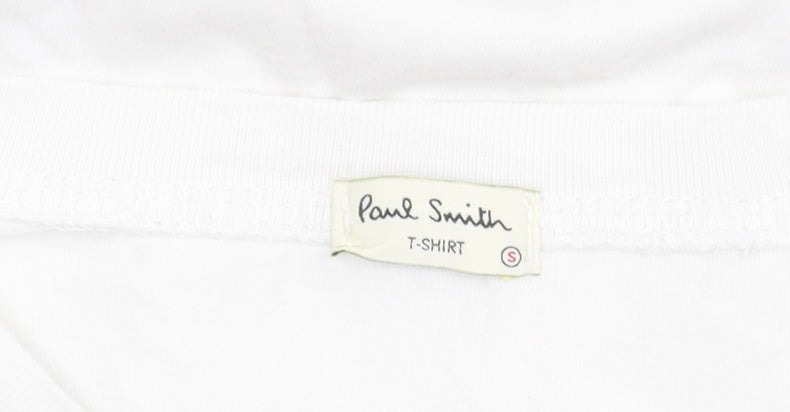 Paul Smith Unisex White Graphic T-Shirt Size S