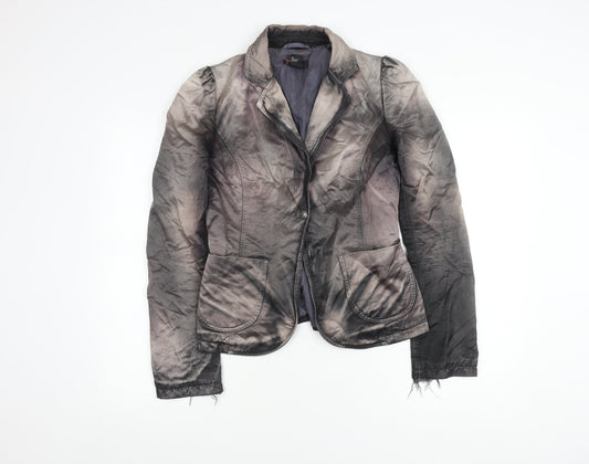 Diesel Women's Grey Blazer M, Regular Long Sleeve