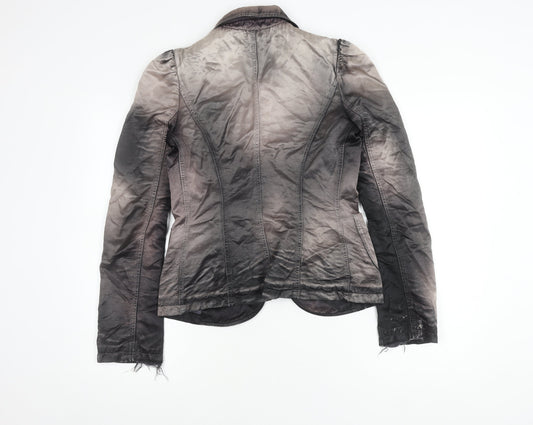 Diesel Women's Grey Blazer M, Regular Long Sleeve