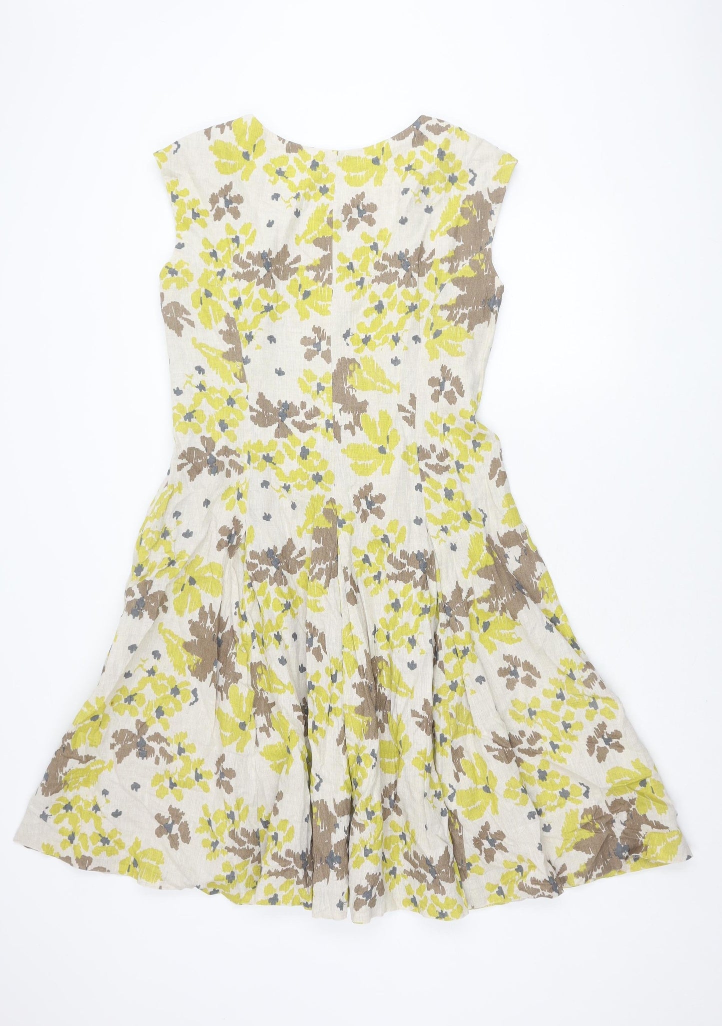 Paul Costelloe Dressage Women's Floral Linen Dress UK 14