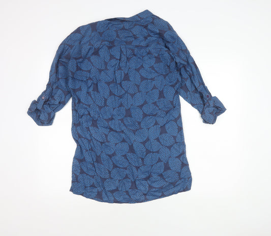 Seasalt Cornwall Women's Blue Floral Tunic, Size 8