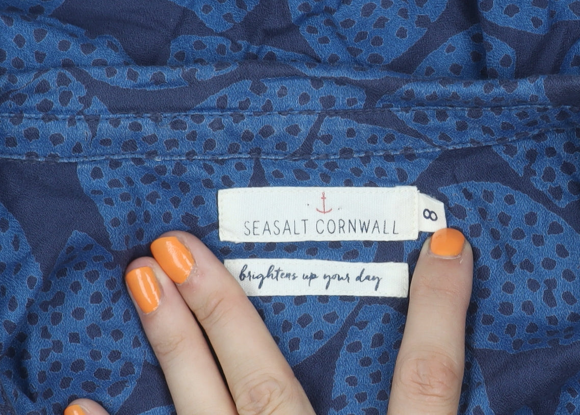 Seasalt Cornwall Women's Blue Floral Tunic, Size 8