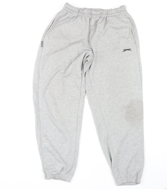 Slazenger Men's Grey Sweatpants L Casual Straight