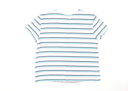 Disney Women’s Stitch Striped T-Shirt Multicoloured L