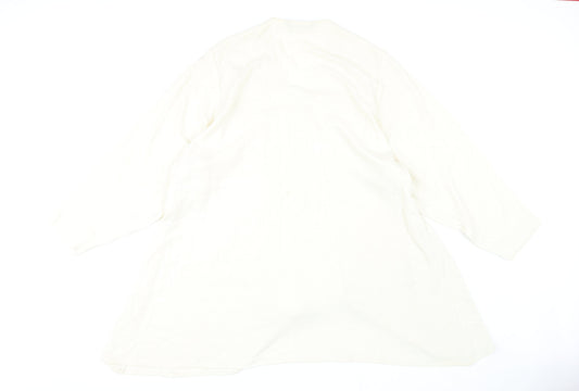 Julieann Heath Women's Ivory Long Coat