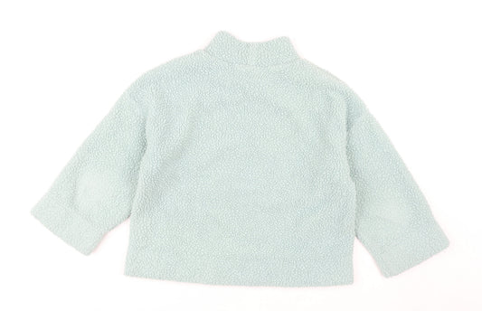 GAP Women's Blue Relaxed Fleece Sweatshirt S