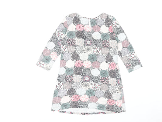 White Stuff Women's Multicoloured Floral Tunic Top Size 10