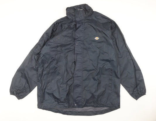 Dickies Men's Blue Windbreaker Jacket XL